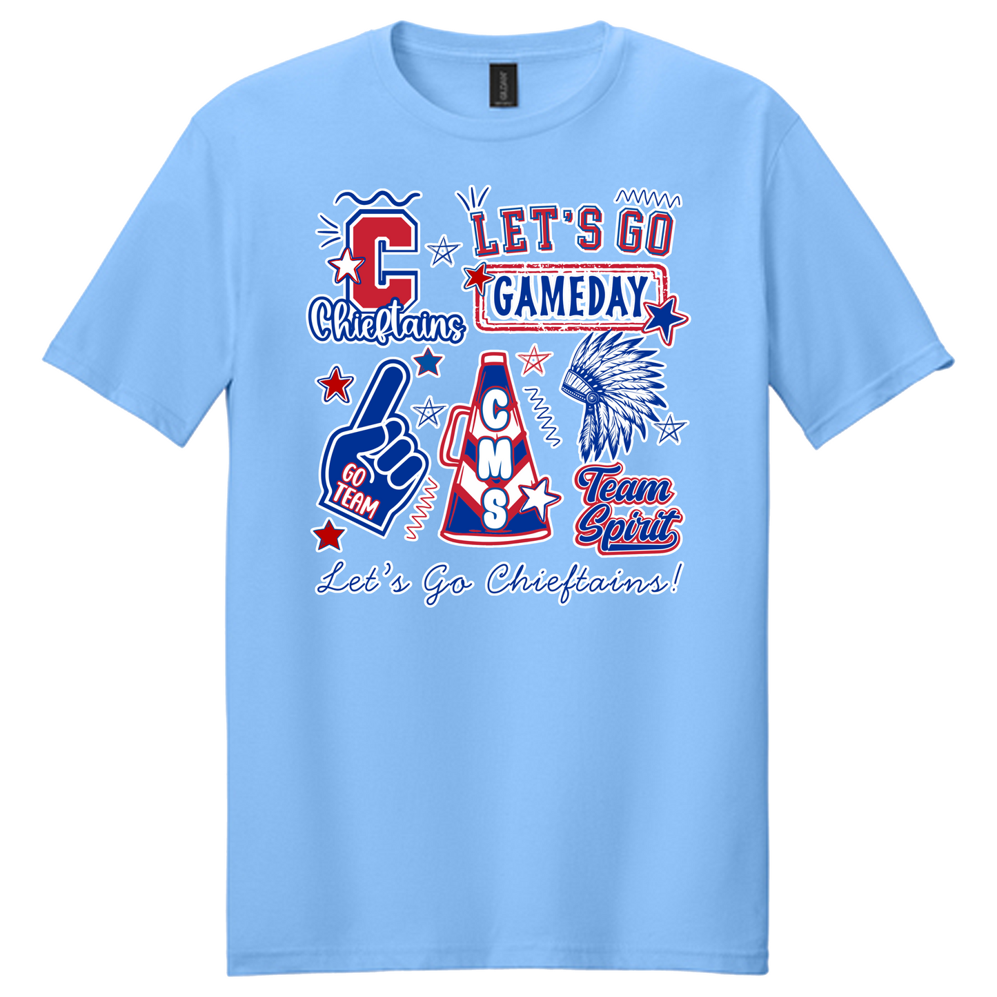 Chieftains Football Fundraiser Short sleeve T-Shirt Option #7