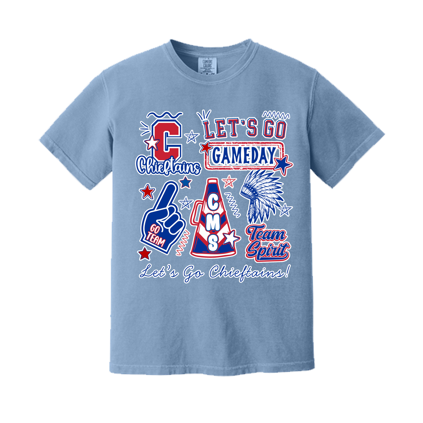 Chieftains Football Fundraiser Short sleeve T-Shirt Option #7
